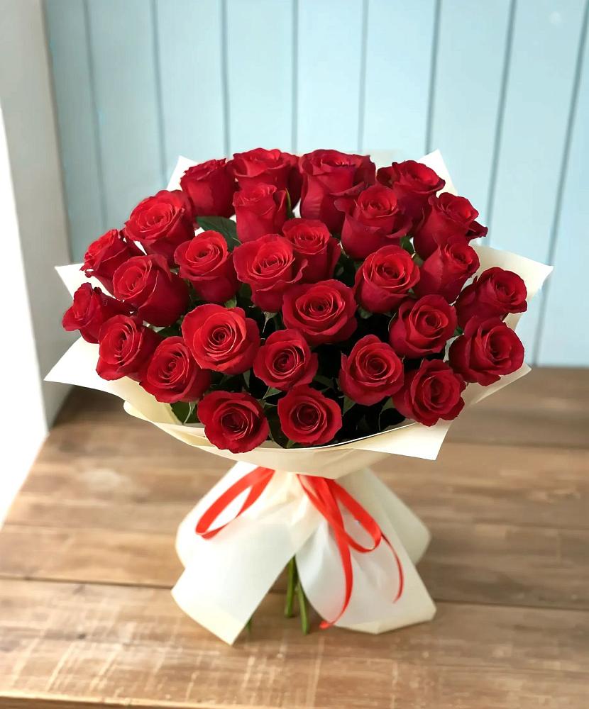 Букет 29 Красных роз в городе Мегион