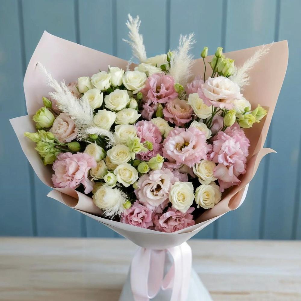 Букет цветов из: Альстромерии и Розы в городе Мегион