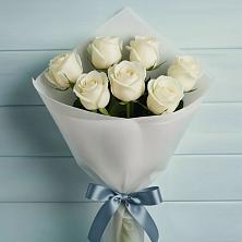 Букет 7 Белых роз Эдлесс Лав в городе Мегион