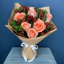 Букет цветов из:  Розы и Альстромерии #REPLACE_PRED# городе Мегион