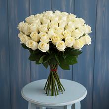 Букет 51 Белая роза Эдлесс Лав #REPLACE_PRED# городе Мегион