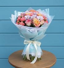 Букет цветов из:  Хризантемы и Розы в городе Мегион