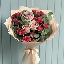 Букет цветов из:  Гвоздики и Розы #REPLACE_PRED# городе Мегион