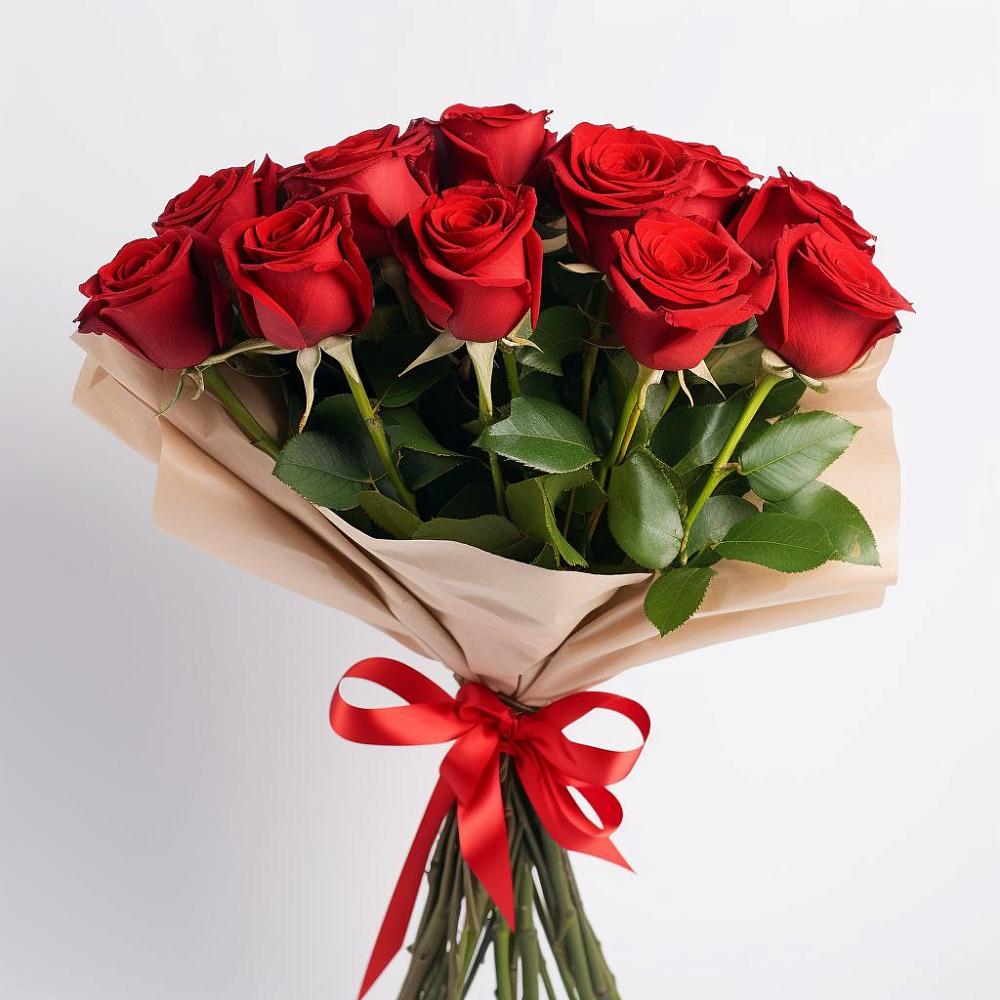 Букет 11 Красных роз Эдлесс Лав в городе Мегион